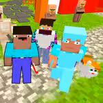 Noob defends the village