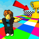 Stand on the right color, Robby!
